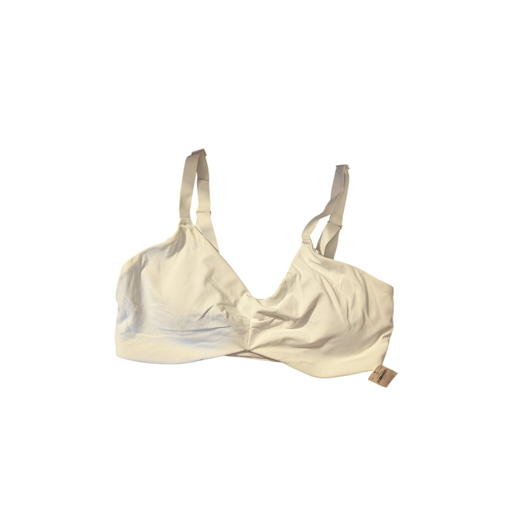 OFFLINE by Aerie Real Me Recharge Bralette White Adjustable Straps L NWT